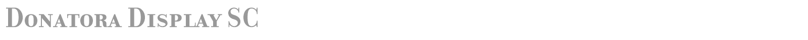 Donatora Display SC font preview